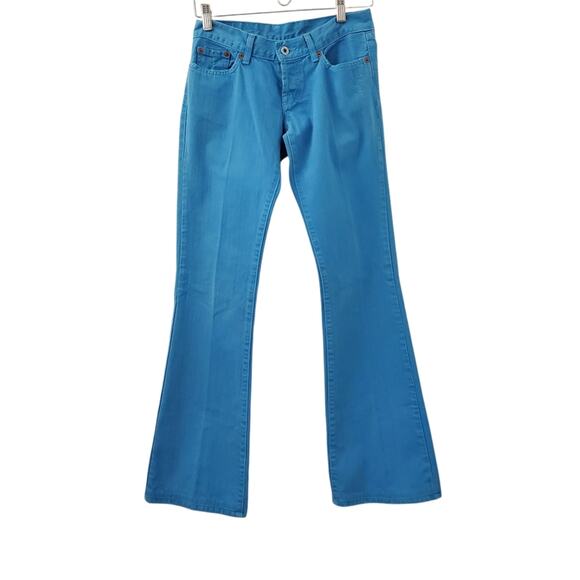 Lucky Brand Vintage Y2k Lil Maggie American Made Low Rise Flare Jeans (0/25) - Picture 1 of 6